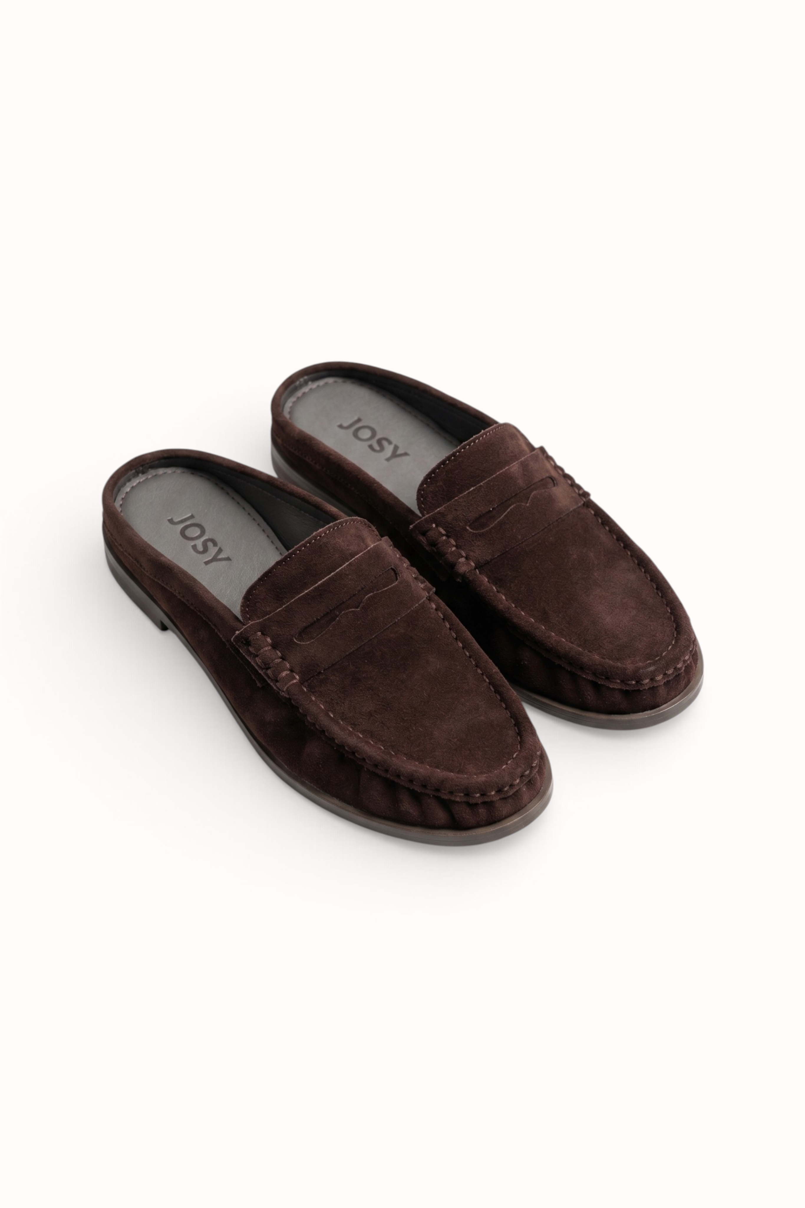 Mules souple en daim