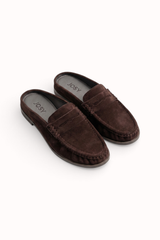 Mules souple en daim