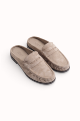 Mules souple en daim