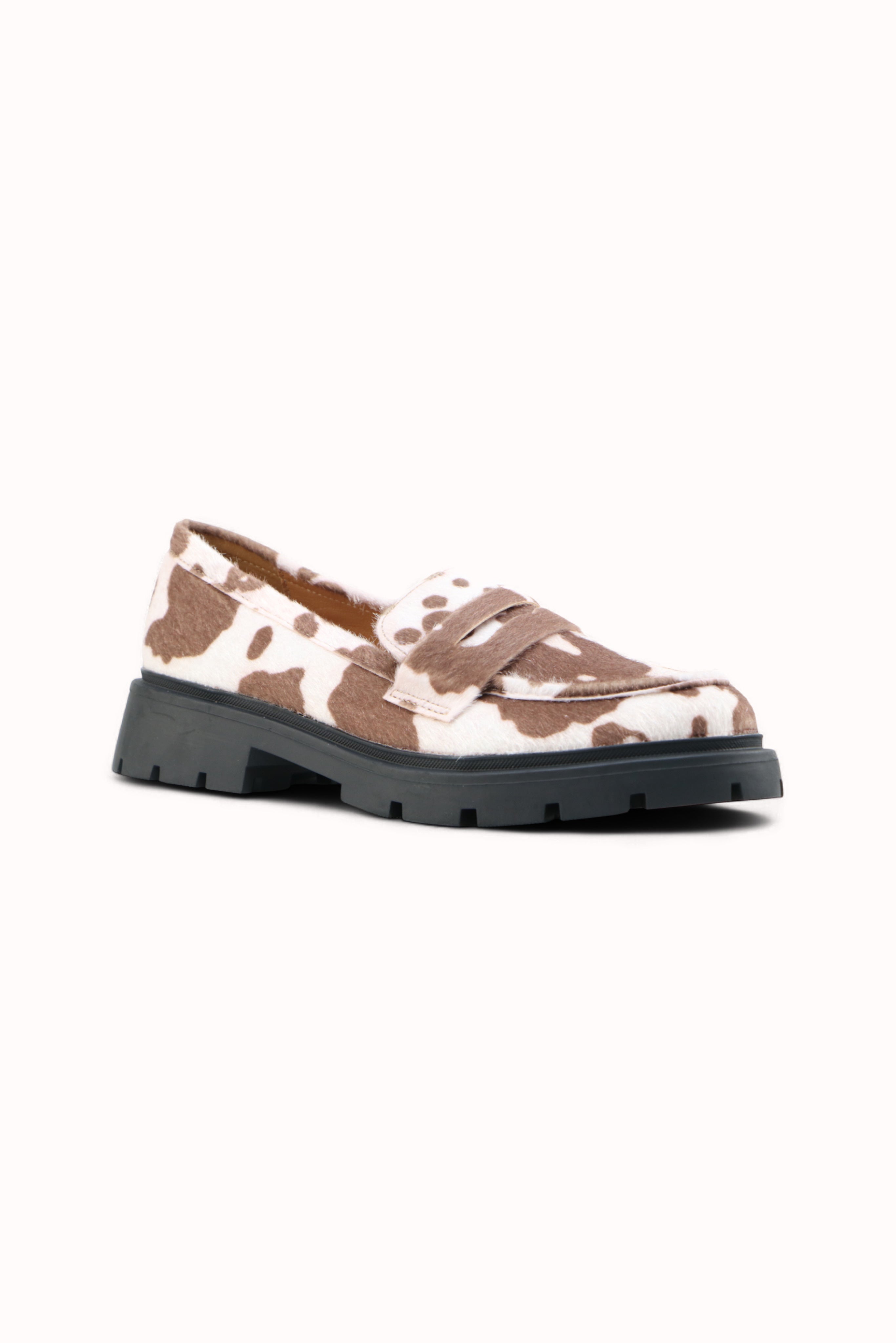 Mocassins simili semelle crantée