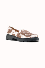 Mocassins simili semelle crantée