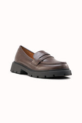 Mocassins simili semelle crantée