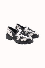 Mocassins simili semelle crantée