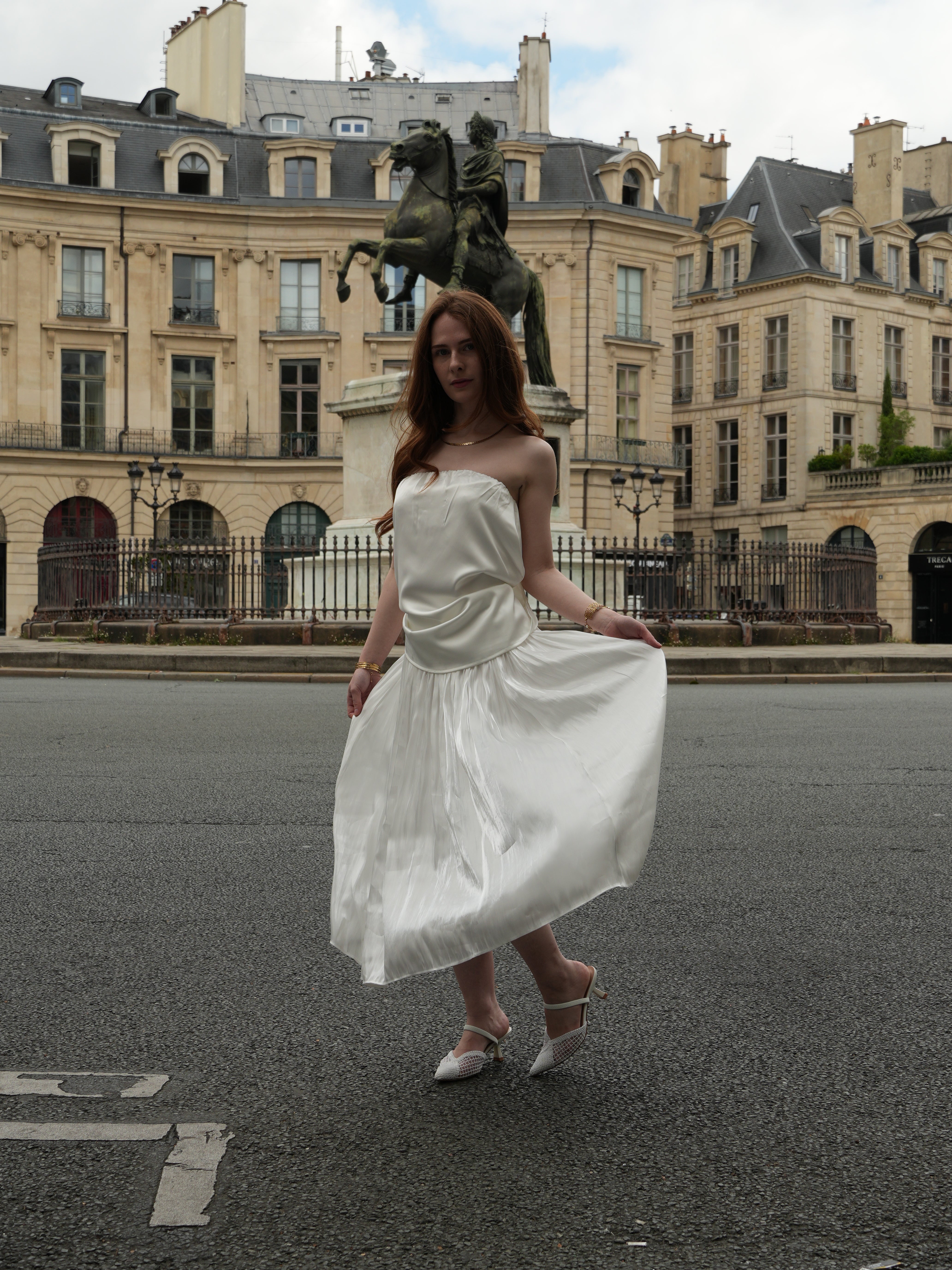 Escarpins Slingback en mesh à talon