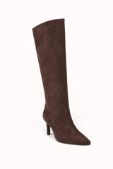 BOTTES À TALON EFFET SUÉDINE