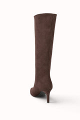 BOTTES À TALON EFFET SUÉDINE