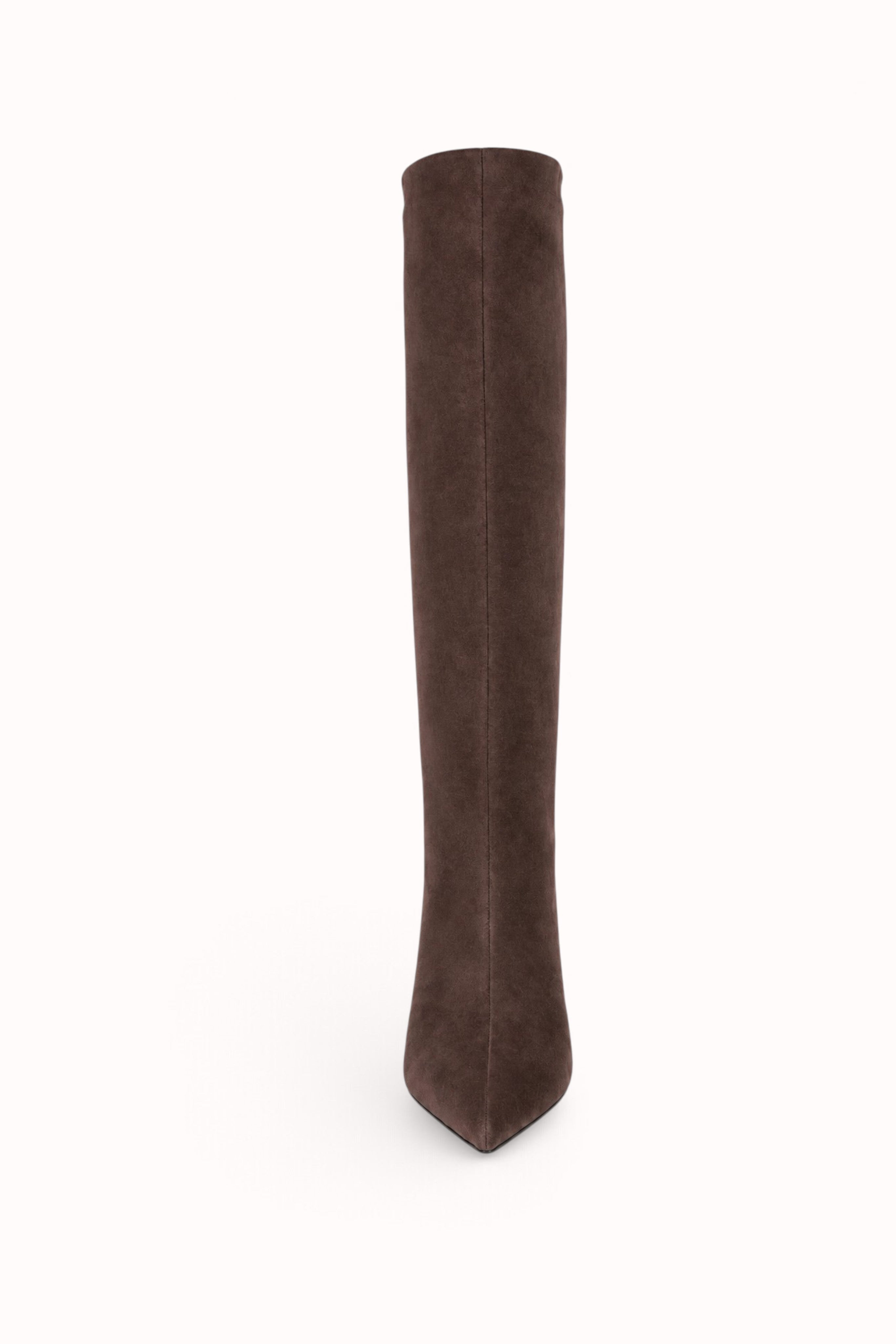 BOTTES À TALON EFFET SUÉDINE