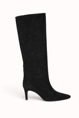 BOTTES À TALON EFFET SUÉDINE