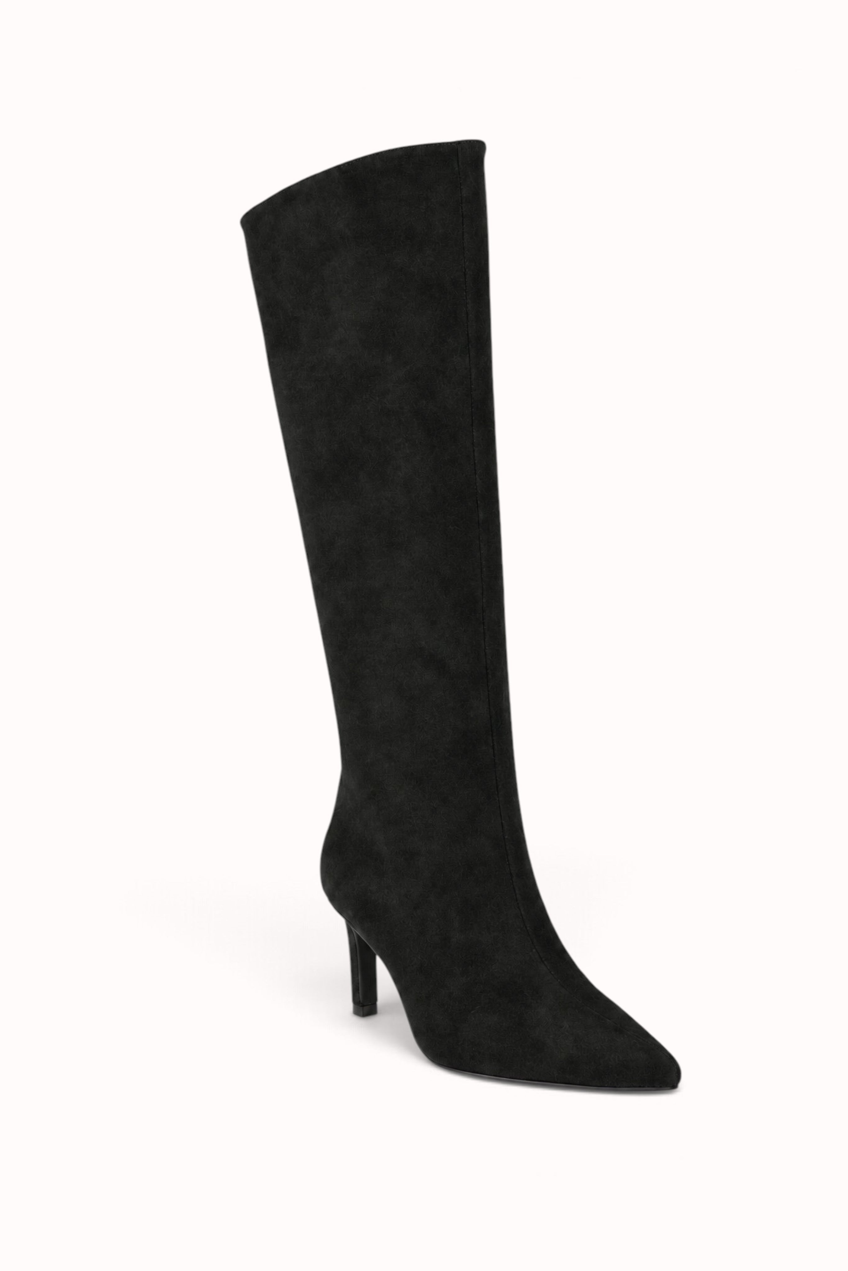 BOTTES À TALON EFFET SUÉDINE