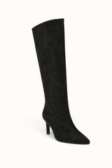 BOTTES À TALON EFFET SUÉDINE
