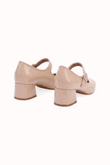 Babies vernis talons carrés blocs à brides