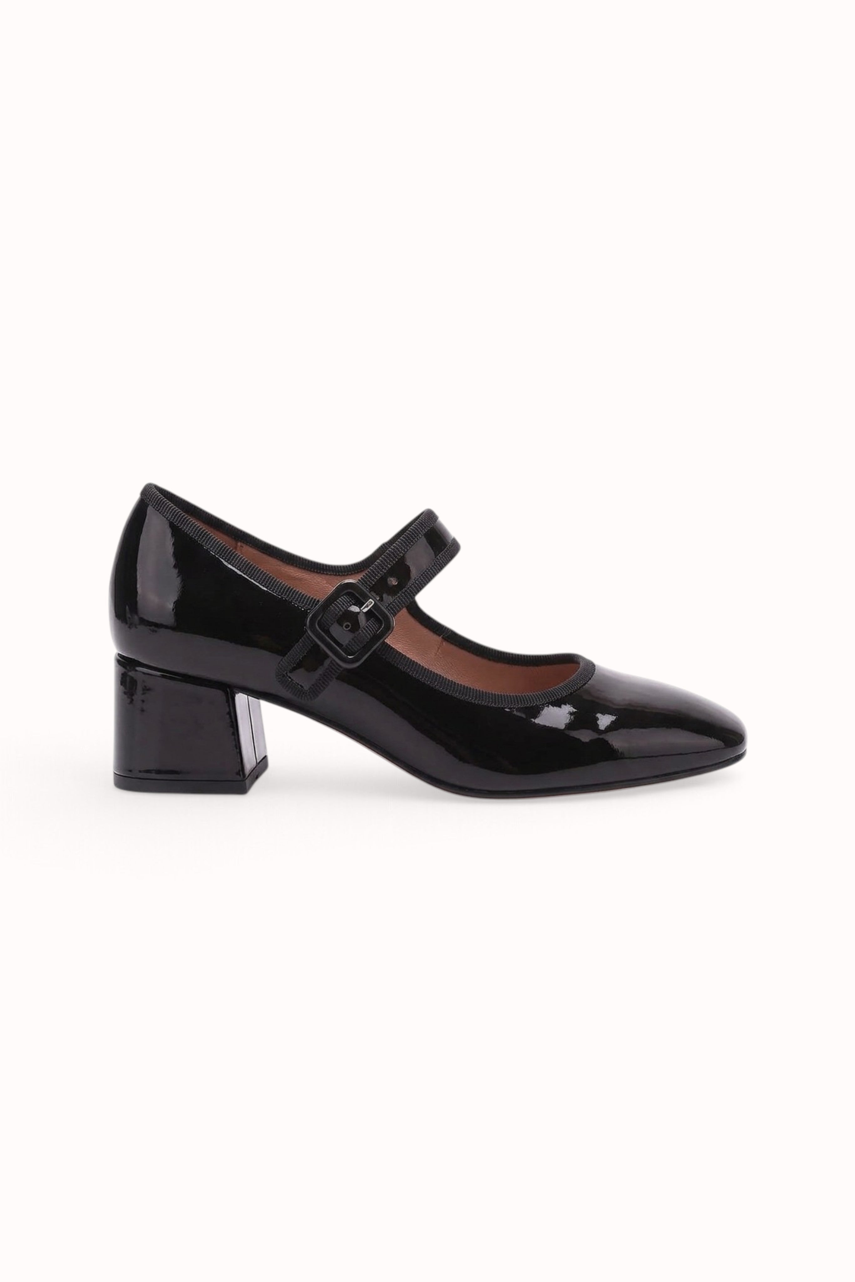 Babies vernis talons carrés blocs à brides