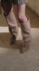 BOTTES HAUTES REVERS À TALON FIN EN SUÉDINE